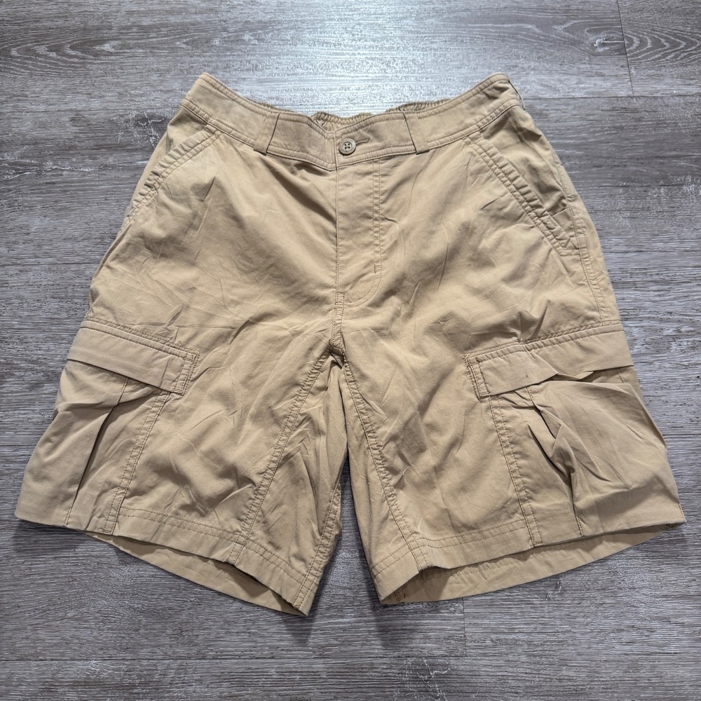 REI Co-op Shorts Mens 32 Beige Cargo Nylon Stretch‎ Outdoors Hiking Performance